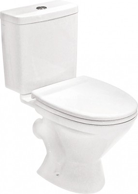 Унитаз-компакт "Лига 2РА полипропилен" (кос.вып, нижн.подв, 2-кн.арм, сид.)