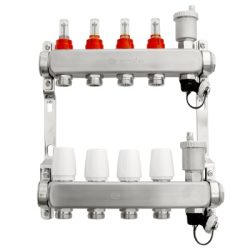 Группа коллекторов с расход., автоматич. воздухотводч.  5 -вых  1"x3/4" ONDO