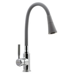 64 Смеситель для кухни гибкий излив "Серый"  СВ3564-D