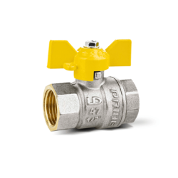 Кран газ шаровой  1/2'' г/г бабочка LD Pride (47.15.В-В.Б GAS) с биркой