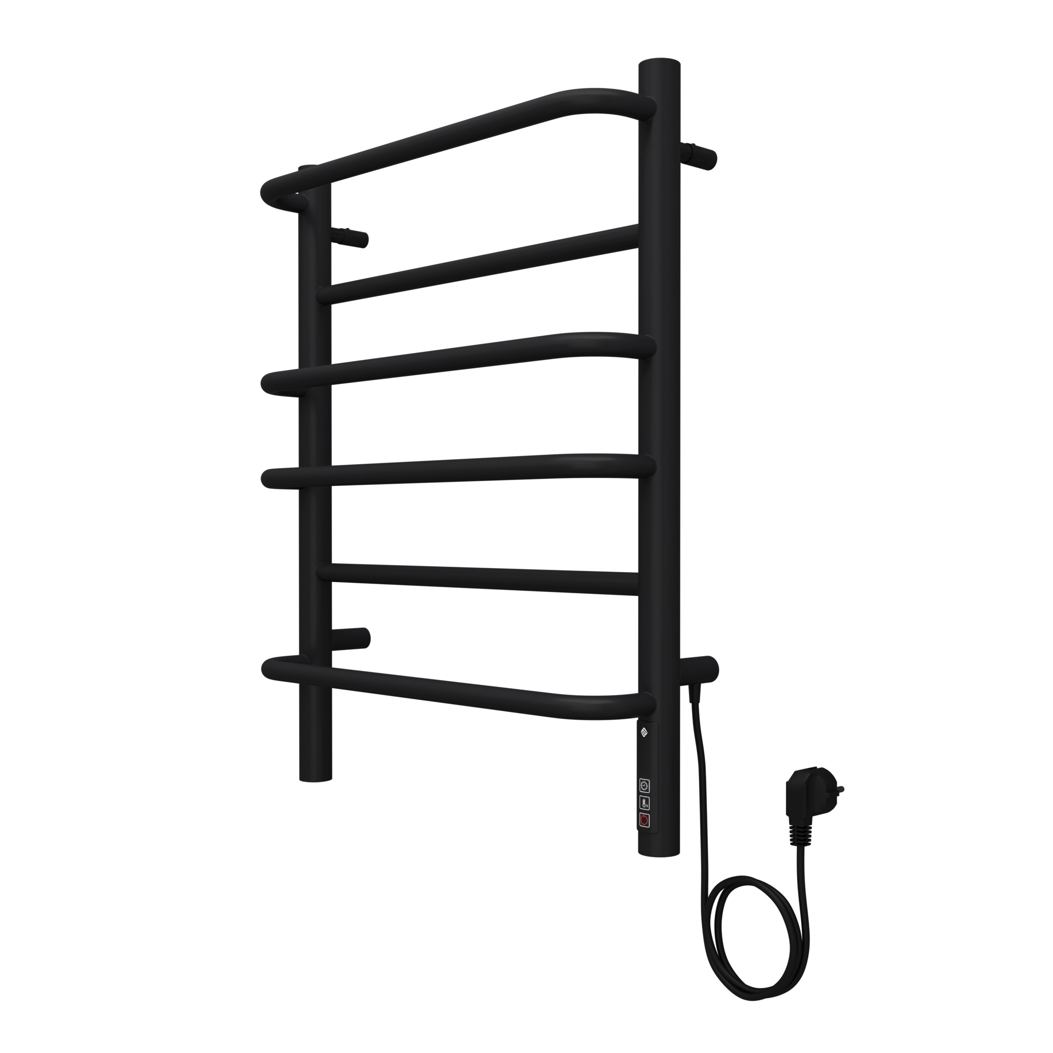 Евромикс П6 450х600 электро ( new встроен диммер) Полотенцесушитель TERMINUS ЧЕРНЫЙ матовый