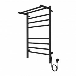 Аврора с/п П6 450х600 Электро ( new встроен диммер) Полотенцесушитель TERMINUS ЧЕРНЫЙ матовый