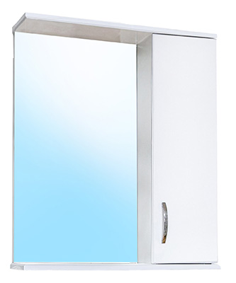 02 Зеркальный шкаф БАЛИ 600 (левое) (зеленый)