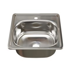 Мойка 38х38 (0,6) вып 1 1/2 MIXLINE 15 см с гофросифоном врезная