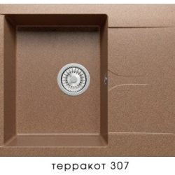 Мойка GALS-620 (аналог F-07) с крылом, терракот (307), 500*620*200мм