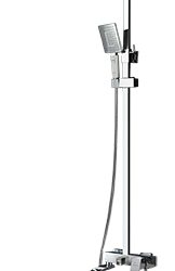 09 Душевая система со смесителем и тропическим душем Люкс (хром) А8609