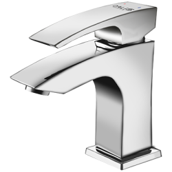 09 Смеситель для умывальника с гайкой Люкс (хром) А3009