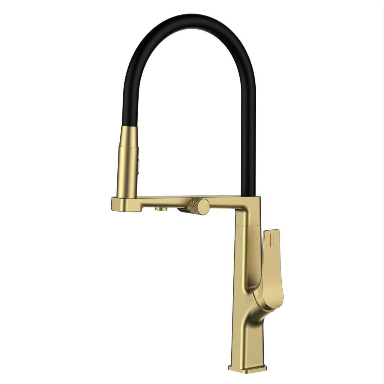 47 Смеситель для кухни + РОДНИК А3747-4 Люкс (Золото)