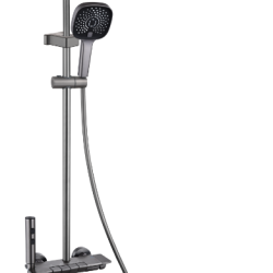 98 Душевая система со смесителем и тропическим душем (графит) СВ8798