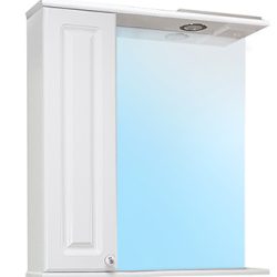 17 Зеркальный шкаф Наталия  750 2С (Белый) правый VERSAL