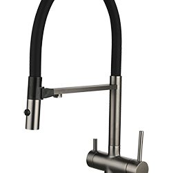 45 Смеситель для кухни + РОДНИК А3745-3 (Графит)