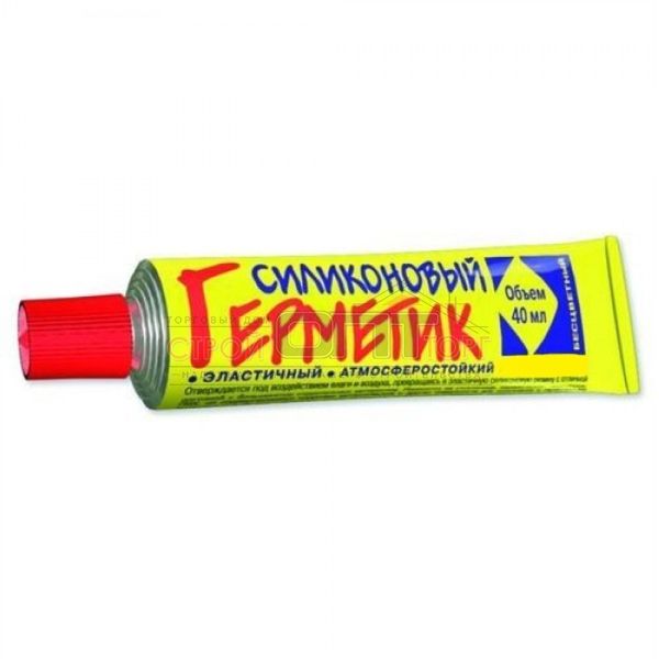 Герметик силиконовый бесцветный туба 40 мл/20 НБХ