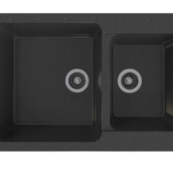 Мойка ML-GMS13 СТАНДАРТ двухчашевая, черный (308), 775*505*200мм