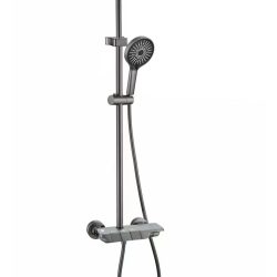 98 Душевая система со смесителем и тропическим душем (графит) СВ8798-1