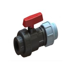 ПЭ Кран шаровой обжим - вн. 32 - 1 Полиэтилен