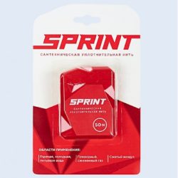 Нить для герметизации резьбы "Sprint" 50м бокс + 50 м катушка, блистер