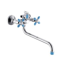 Смеситель унивресальный с круглым изливом (голубой) B22-071D (Potato)