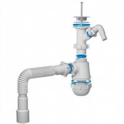 Сифон 1 1/2х40 Ани Грот с отв. с/м с г/тр 40х40/50   А2015 (25 шт.)