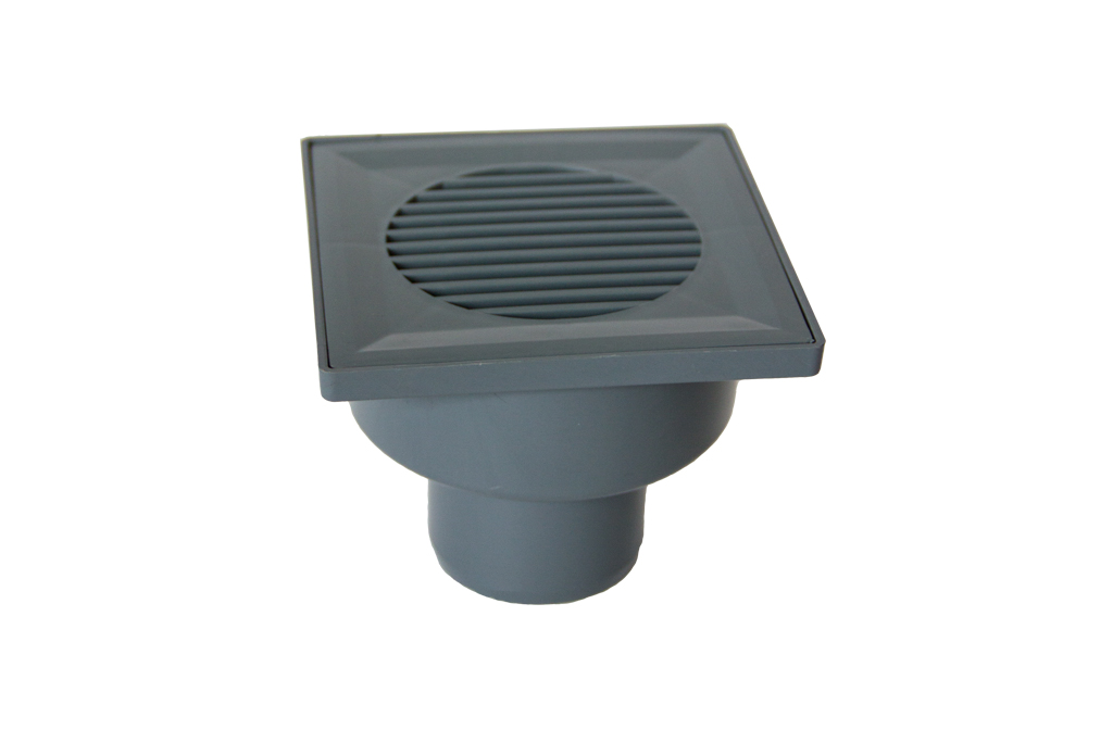 ПП Трап  50 с вертик. спуском пластик. реш. 150х150 ПОЛИТЕК