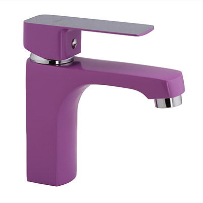 32  Смеситель для умывальника с гайкой сиреневый С3032-1 (УДЛ)