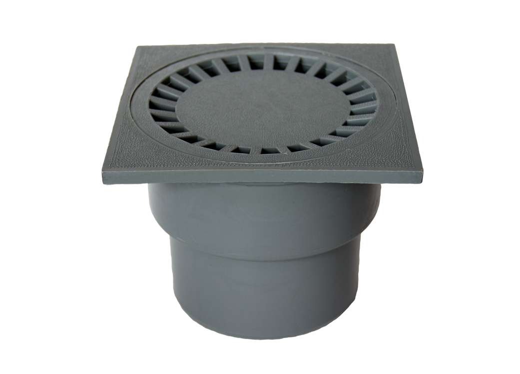 ПП Трап 110 верт. (с пластик.решеткой 150х150) ПОЛИТЭК