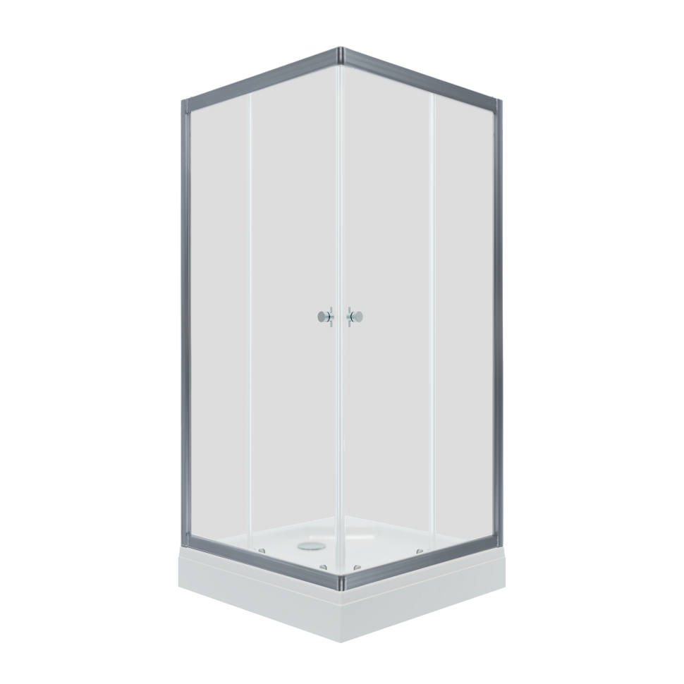 Душевое ограждение "Вента-Хром" 900*900*2020 квадратное