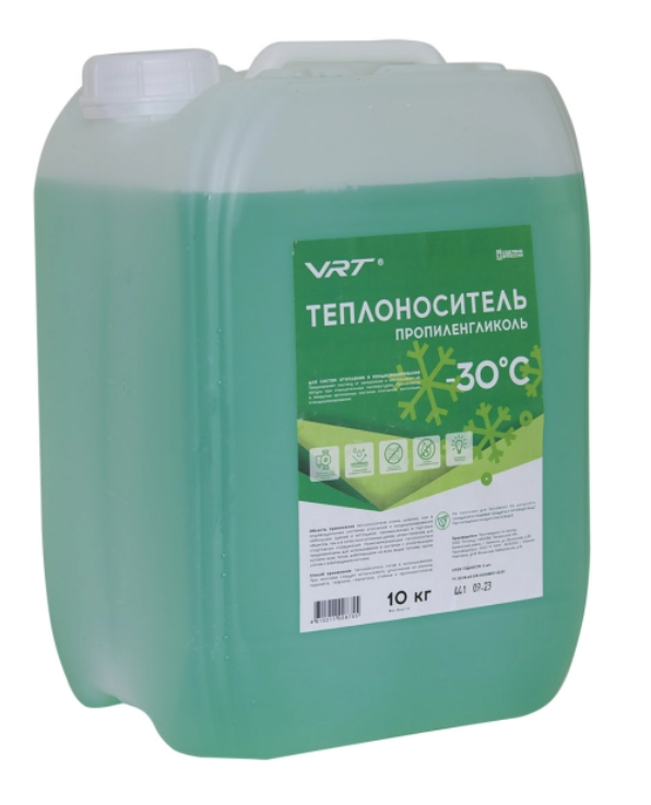 Теплоноситель VRT (пропиленгликоль) -30 10 кг зеленый