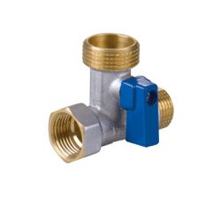 Кран 3-х проходной для стир. машин 1/2 вн*3/4 нар*1/2 нар