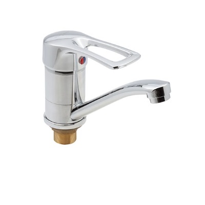 25 Смеситель для кухни средний нос с гайкой СВ4125