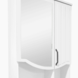 08 Зеркало шкаф "София 650" (серый-матовый)