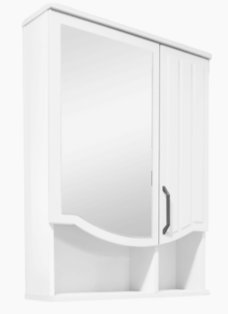 08 Зеркало шкаф "София 650" (серый-матовый)