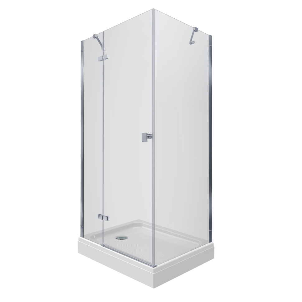 Душевое ограждение "Брава-Хром" 1200*800*2070 прямоугольное