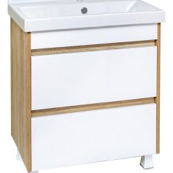 05 Тумба ТОРОНТО 800 под ум. Фест 80 (белый/дуб сонома светлый)