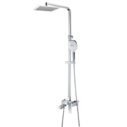 09 Душевая система со смесителем и тропическим душем Люкс (хром) А8809
