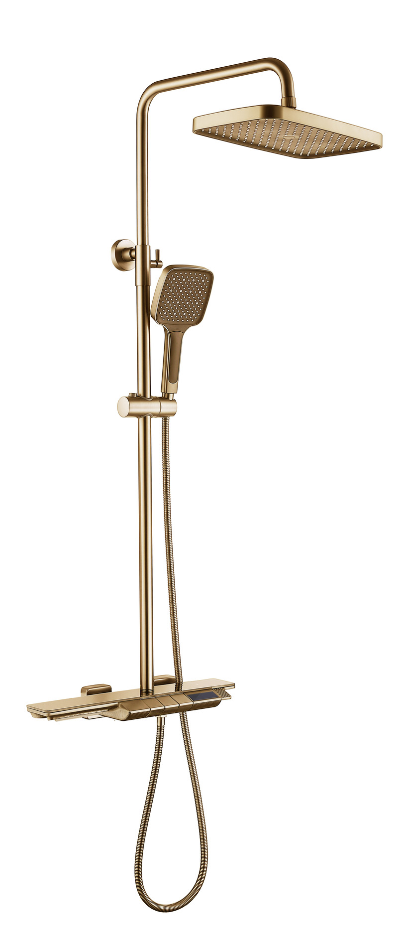 19 Душевая система с ТЕРМОСТАТОМ и Эл. табло (золото) Люкс А8719