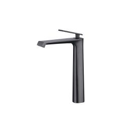 14 Смеситель для умывальника с гайкой Высокий (графит) Люкс А3214