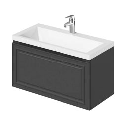 Тумба с раковиной подвесная Итана Verona 80 794 x 379 x 440 (Графит 810UP)