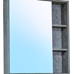 07 Зеркальный шкаф БОСТОН (бетон) 600