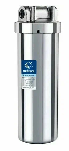 FH2PSS 34 Магистральный фильтр 10" из нержавеющей стали 3/4 Unicorn