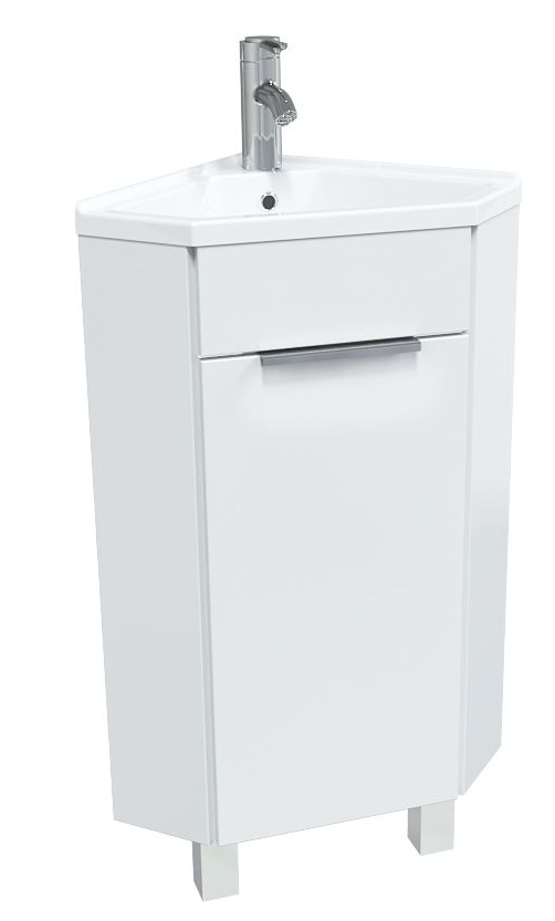 1 Тумба с раковиной Penta 37х37Н 1д. Белый глянец