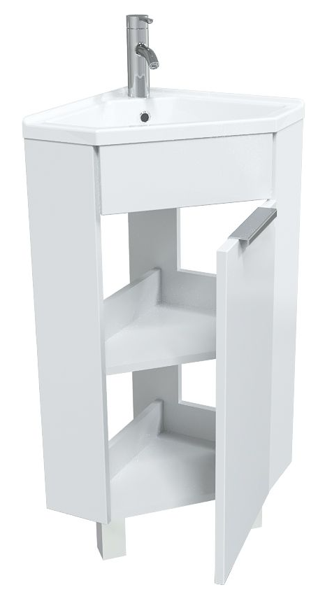 1 Тумба с раковиной Penta 37х37Н 1д. Белый глянец