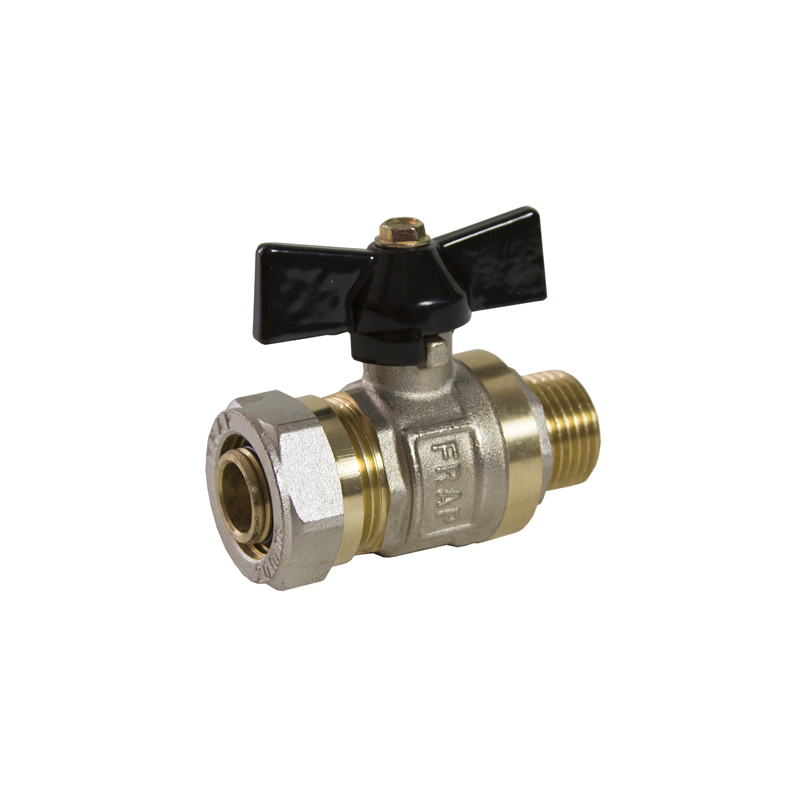 Кран шаровой для м/п трубы 20х1,2 наруж. ц/ц