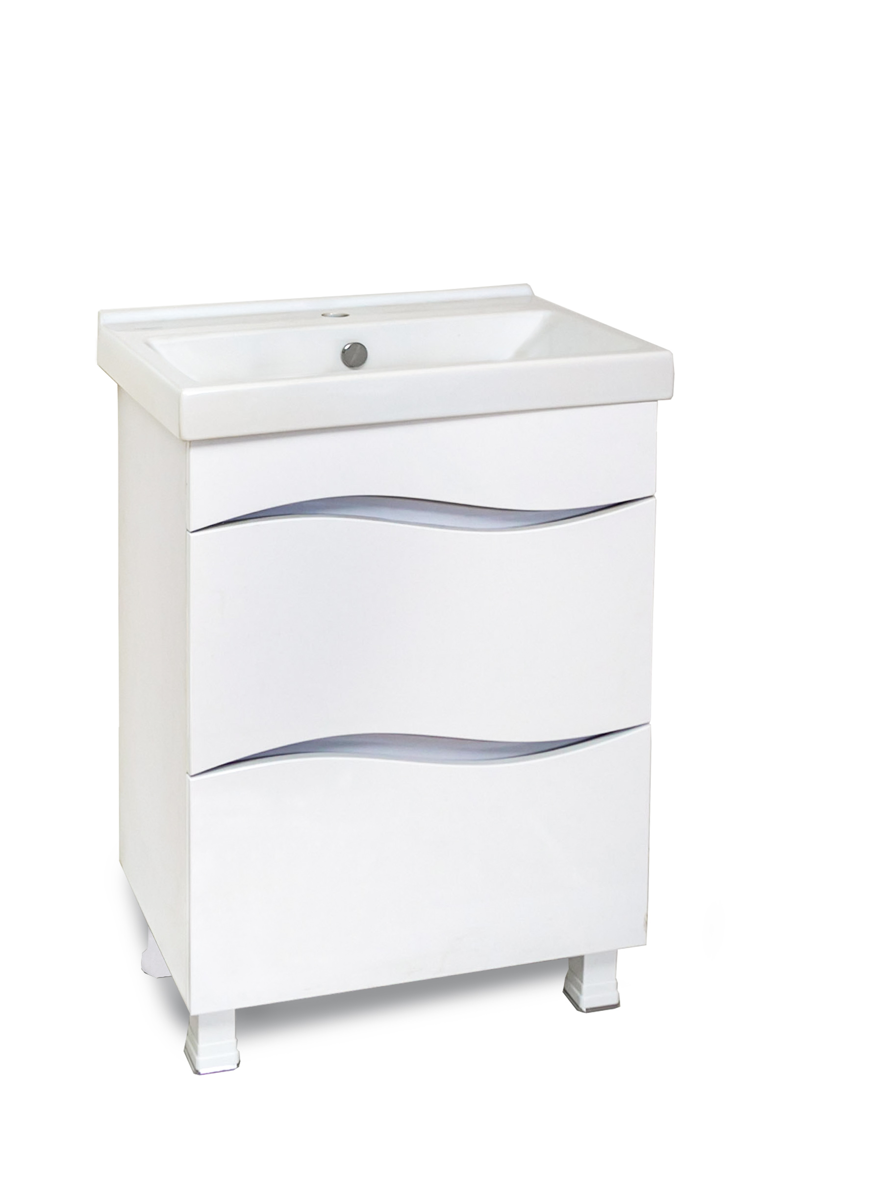 06 Тумба СМАЙЛ цв. белый 600 под умывальник Fest 60/ Фостер 600