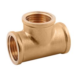 Тройник латунный 25Вх25Вх25В никель