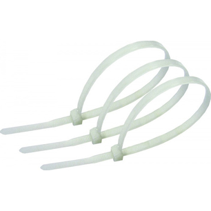 Хомут нейлоновый  3*200 (2,5*200) белый (100 шт)