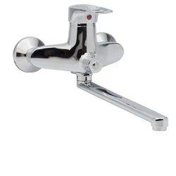 04 Смеситель для ванны с длин изливом 350 мм. с дивер СВ9204