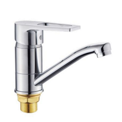 10 Смеситель для кухни средний нос c гайкой  С4110