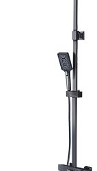 03 Душевая система со смесителем и тропическим душем Люкс (Графит) А8603