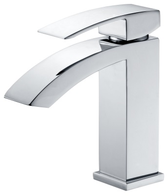 09 Смеситель для умывальника с гайкой Люкс (хром) А3109