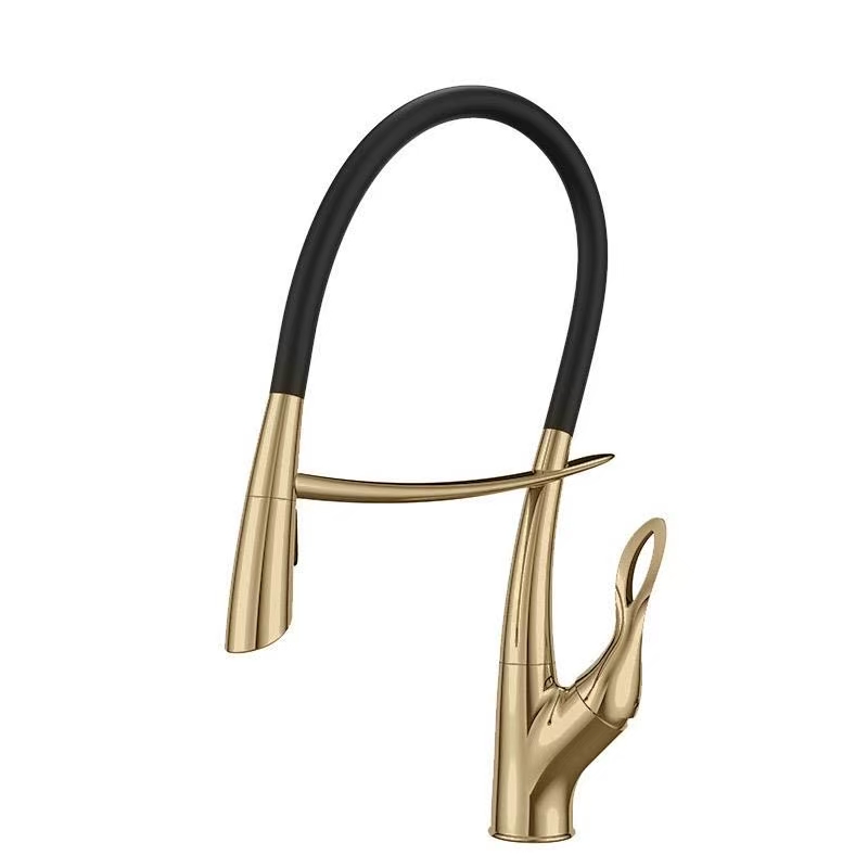 49 Смеситель для кухни + СЕНСОР  А3749-4 Люкс (Золото)